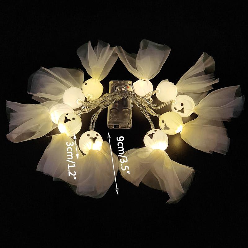 1.5M 10LED Halloween Decorations Light Pumpkin Ghost Skull String Lights for Home Outdoor Indoor Halloween Festival Party Decor