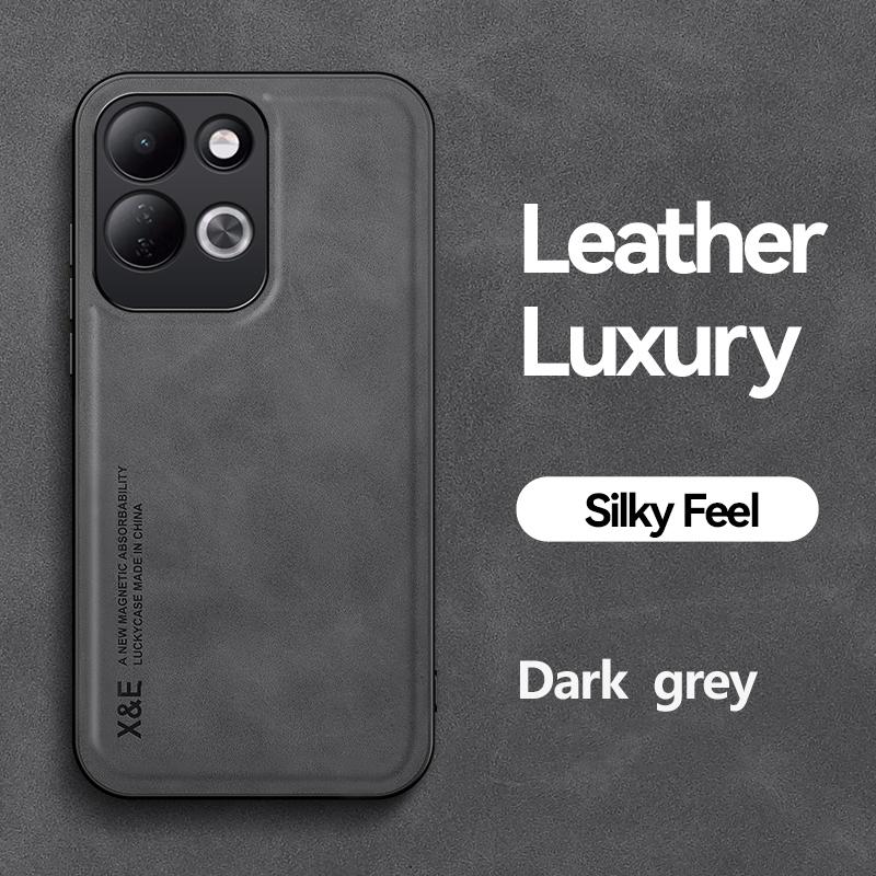 KEYSION Luxury Retro PU Leather Phone Case for Redmi 17 5G Soft Silicone+PC Shockproof Phone Cover for Xiaomi Redmi 17 4G 5G