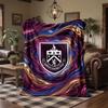 Burnley Football Print Flannel Blanket Soft Warm Sofa Bed Throw Blanket For Home Office Bedroom