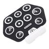 Electronic Drum Pad Portable Hand Rolled Drum Pad Double Speakers Bluetooth Rechargeable Silicone Ro