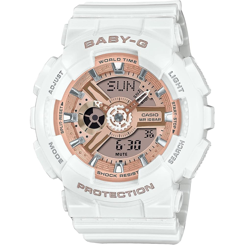 [Casio] Baby-G Watch [Domestic Genuine Product] BA-110X-7A1JF Women s White x Pink