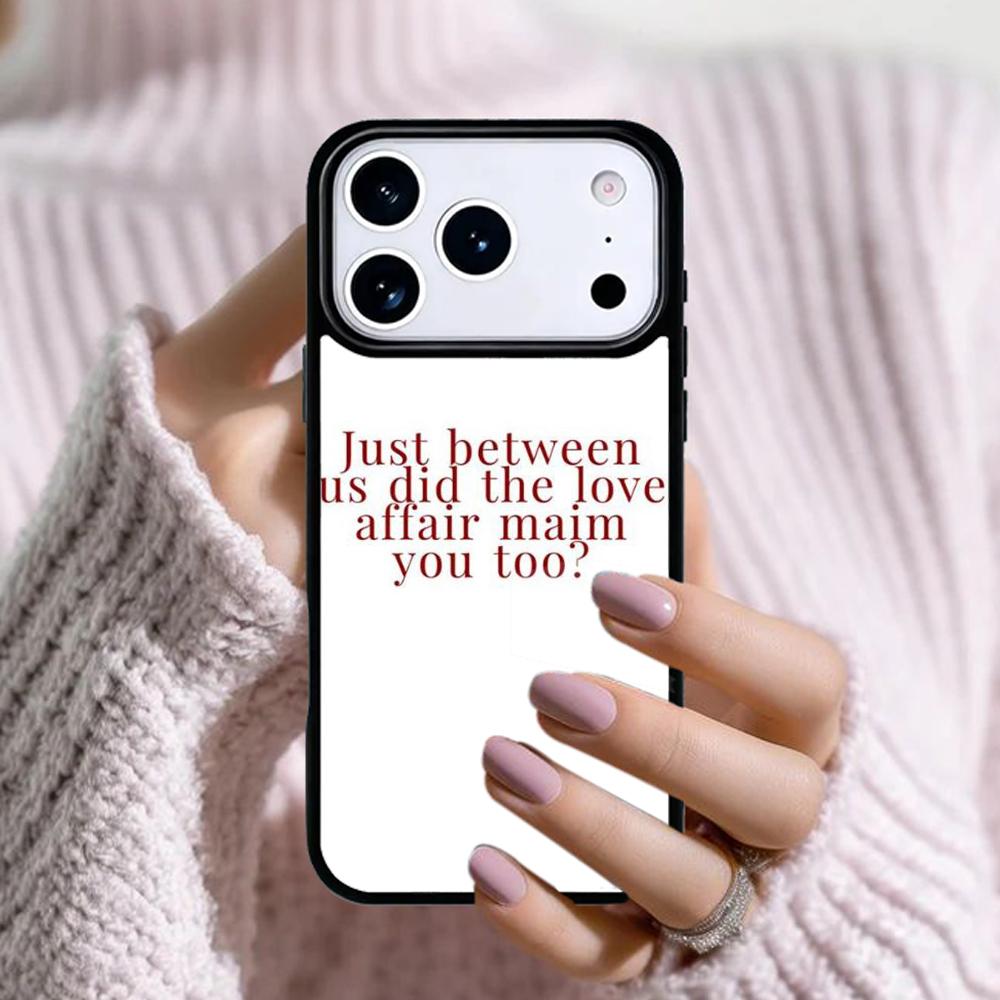 All Too Well Lyrics Phone Case For Apple iPhone 17 Air 16E 15 14 Plus 13 12 11 Pro Max Mini Funda Cover