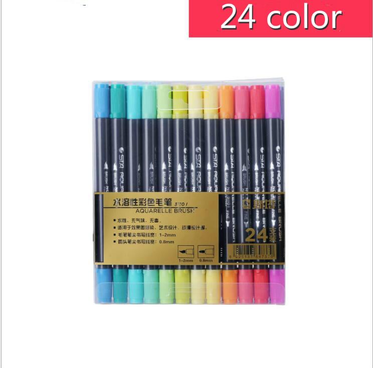 

Художественные принадлежности Художественные маркеры Двусторонние маркеры для скетчей для художников Рисование Школа Двусторонние маркеры для скетчей белый