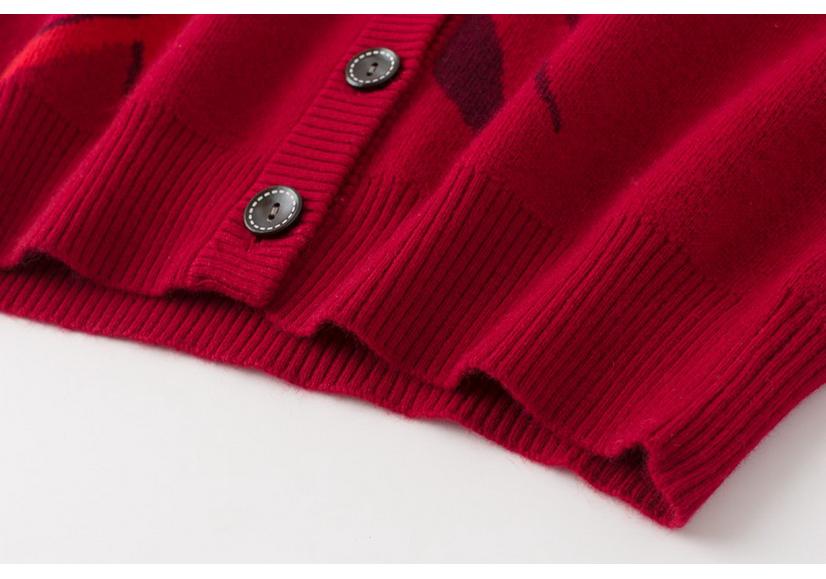 Women's Loose V-neck Thickened Knit Cardigan Sweater - 2025 Style, Versatile Long Sleeve Wool Outerwear