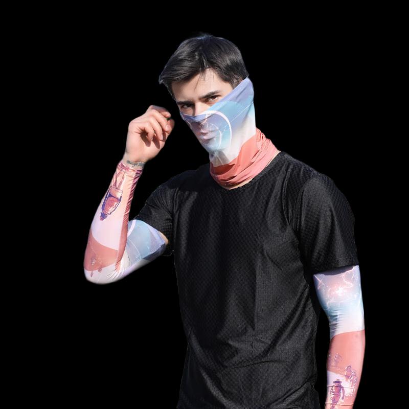 Lishi Unisex Cycling Sun Protection Ice Silk Neck Gaiter Mask