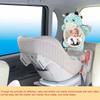 Car Baby Mirror Interior Rearview Kids Monitor Mirrors For Safety Rear Seat Headrest Baby Mirrors Cute Cartoon Animal Mirror
