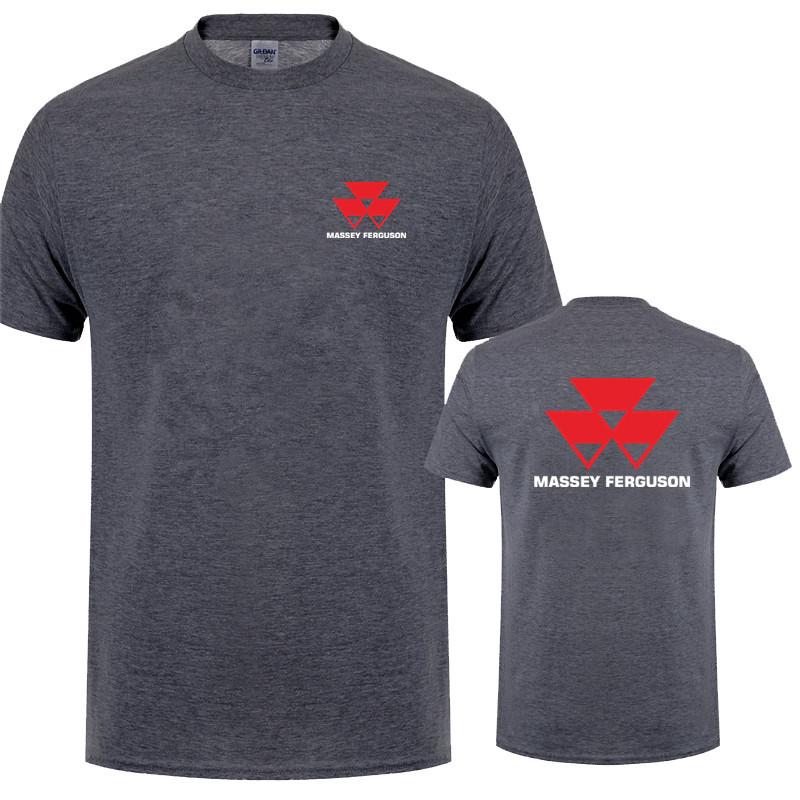 Massey Ferguson T Shirt Tops New Fashion Short Sleeve Massey Ferguson Tractor Agriculture Logo Tshirts Tees Tshirts Lh074
