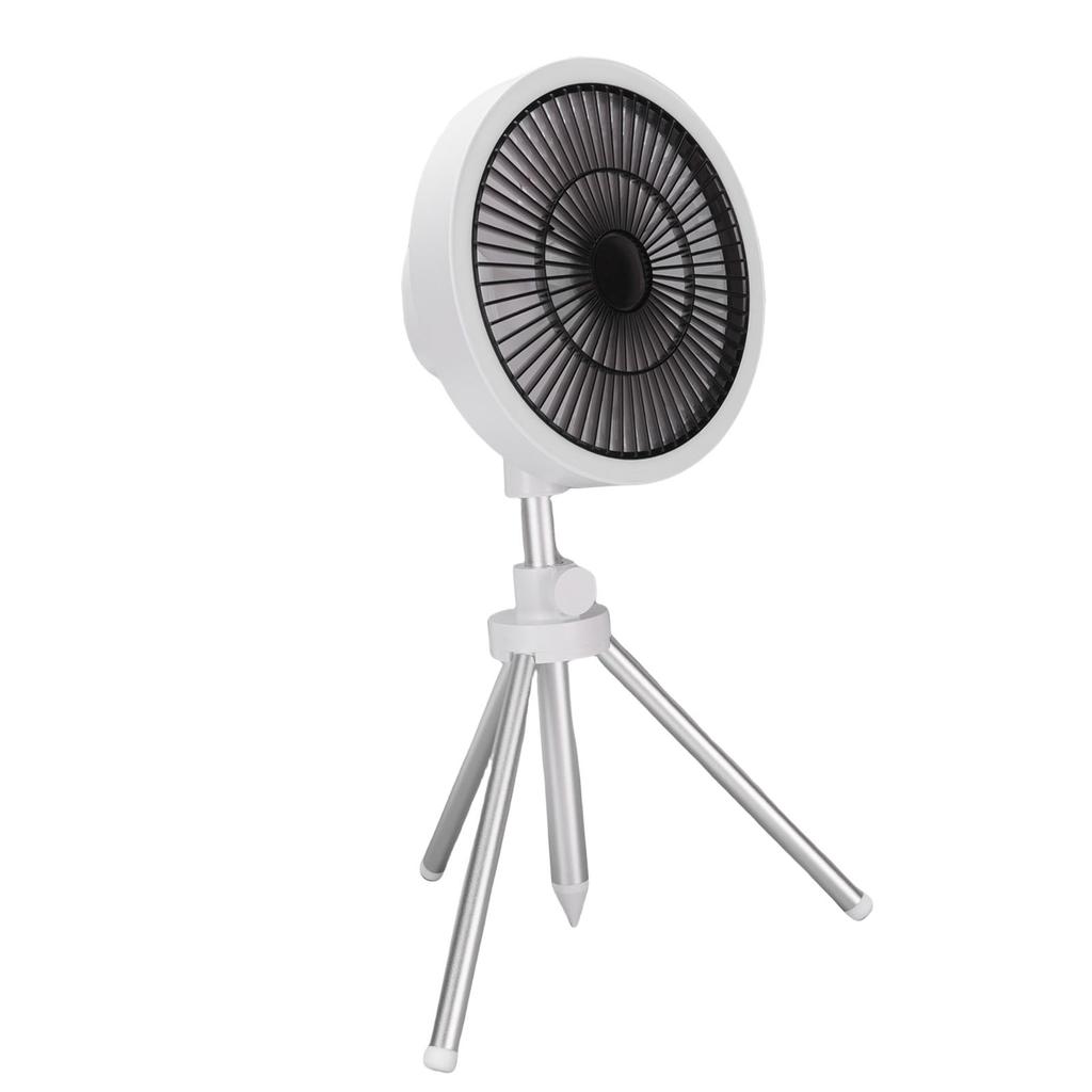 Camping Fan with Tripod 3 In 1 3 Speeds Oscillating Portable Standing Outdoor Fan with Light and Phone  R for Tent Fishing Picnic