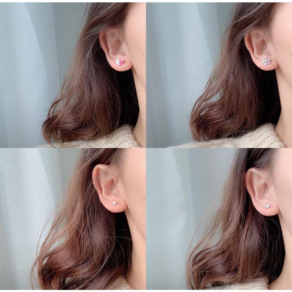 6Pairs Simple Cute Earrings Ear Studs for Outdoor Date Wear