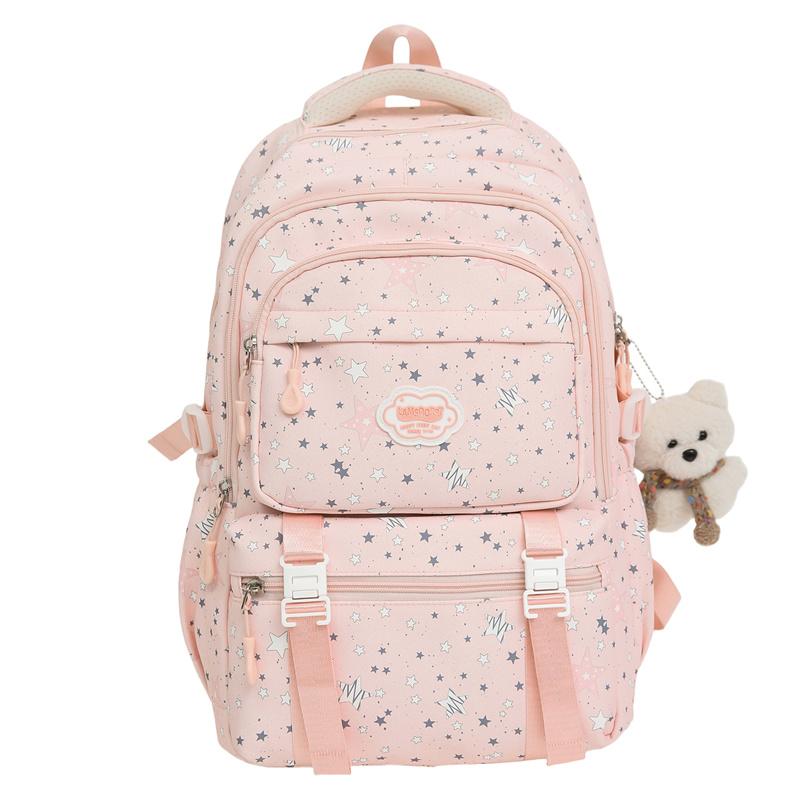 Звездный принт школьный рюкзак женский большой вместимости