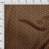 oneOone Cotton Flex Brown Fabric Retro Minimal Burger Dress Material Fabric Print Fabric By The Yard 40 Inch