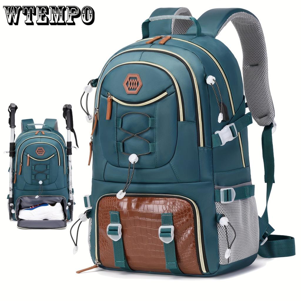 Venkovní cestovní batoh s velkou kapacitou pro sportovní kempování, vhodný pro muže i ženy s 17palcovým přihrádkou na notebook