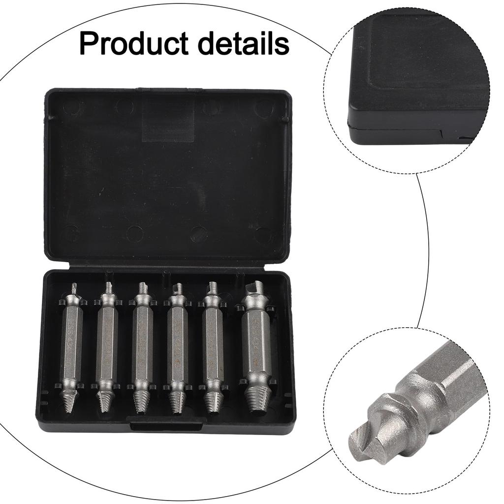 Damaged Screw Extractor 6PCS Speed Out Drill Bits Tool Broken Bolt New
