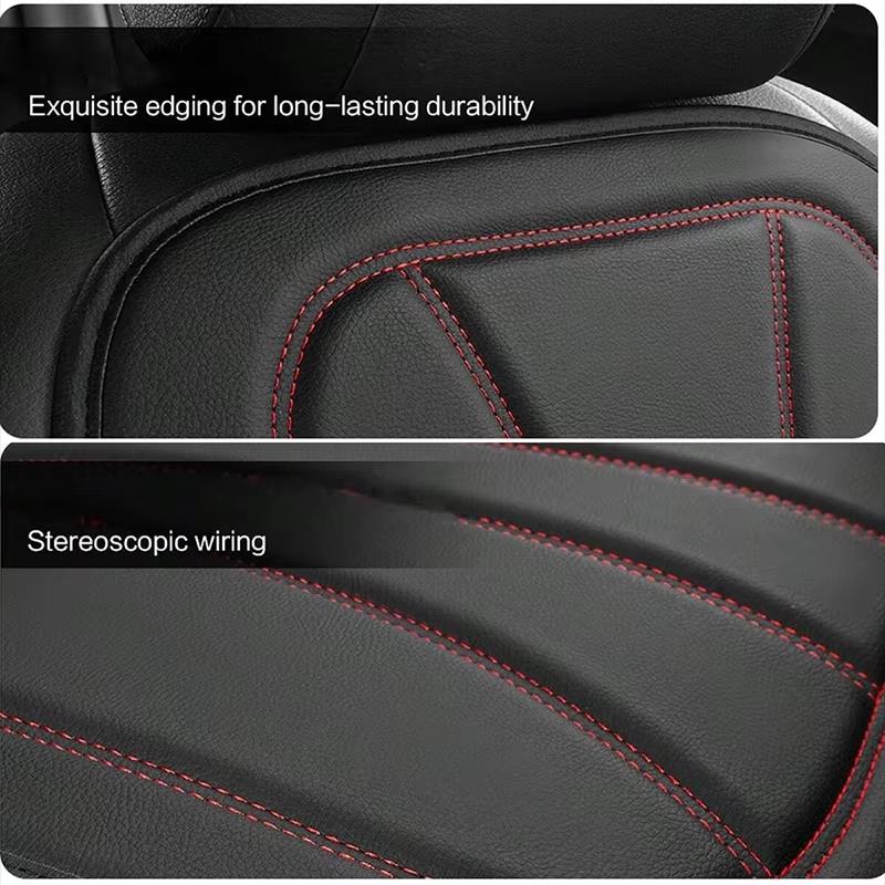 Single Front Car Seat Covers Leather Water Proof Seat Protector Universal Anti-Slip Driver Seat Cover Front Split  Seat Cushion
