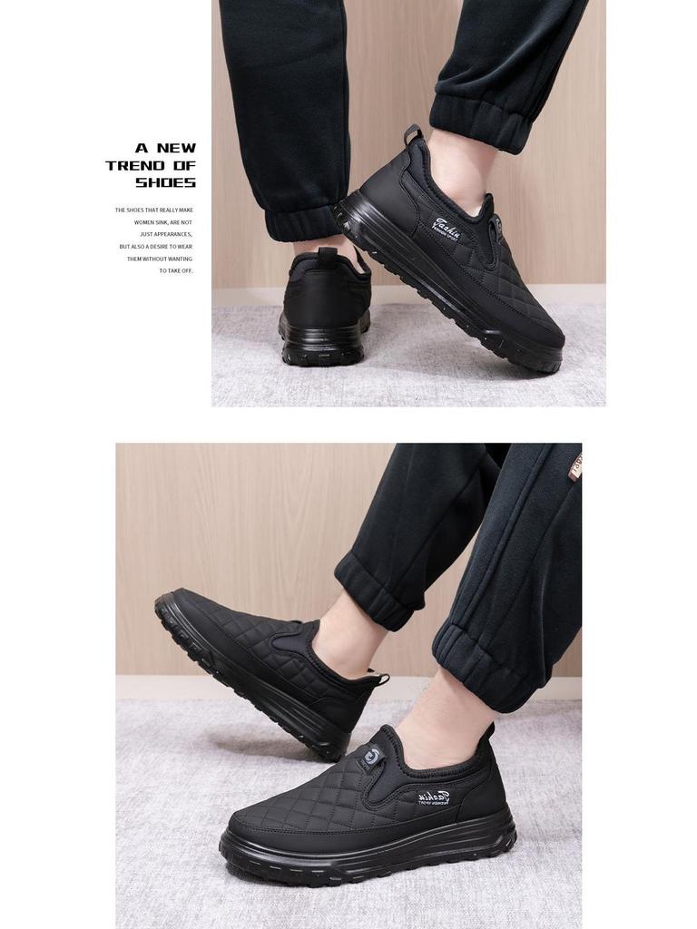 Pánské zimní sněhule - Teplé, nepromokavé, protiskluzové, sametem podšité, vlněný komfort pro střední a starší věk