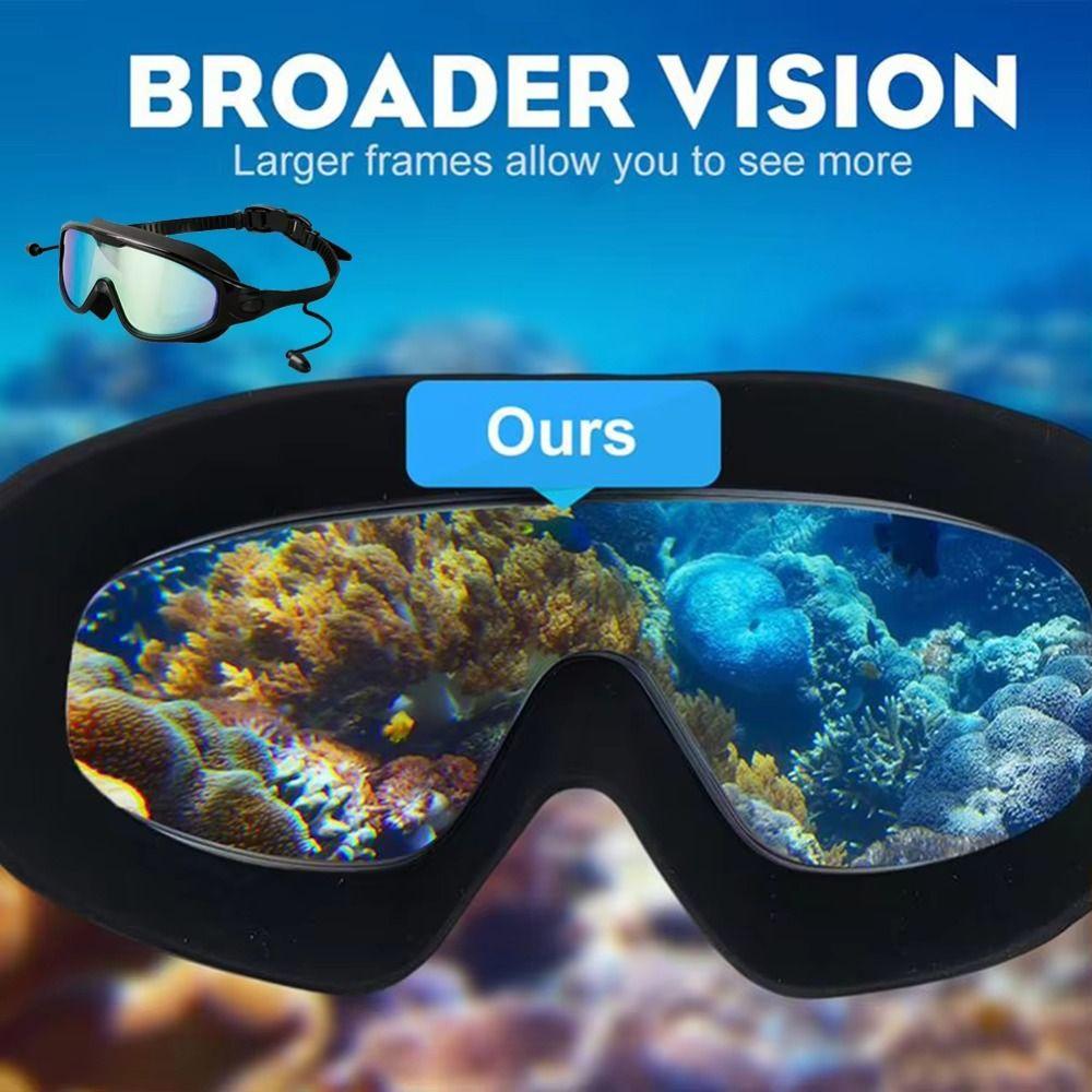 Anti-Fog Adult Swimming Glasses Coated Lens Electroplated Swim Glasses Youth