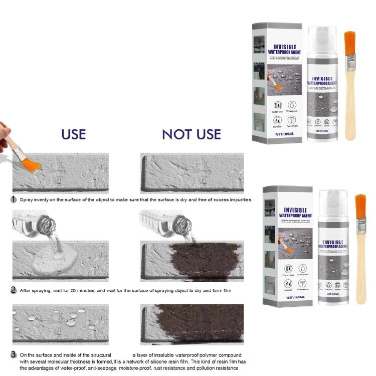 Clear Waterproof Agent Waterproof Wall Roof Repair Set for Tile Wall Roof Wood