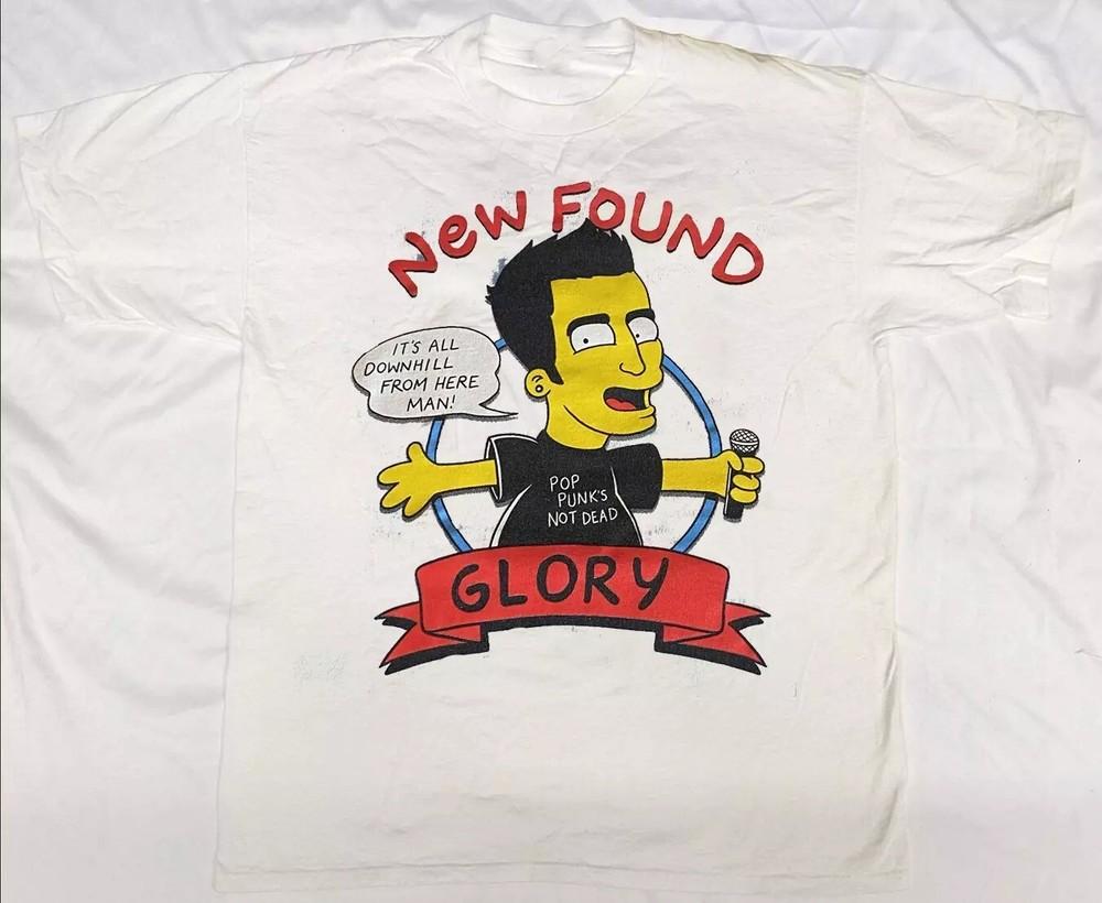 NEW FOUND GLORY Simpsons Cotton Unisex S-4XL T-shirt White Unisex T-Shirt XXXXL