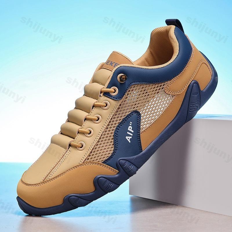 Fashion Summer Men Casual Sneaker 2025 New Breathable Comfortable Outdoor Walking Sports Shoes Fashion PU Leather Male Casual Shoes