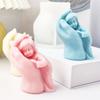 3D Mutterliebe Hand Silikonform Fondantform Harz Gips Schokolade Kerze Süßigkeitenform Mutter Kind Silikonkerzenform