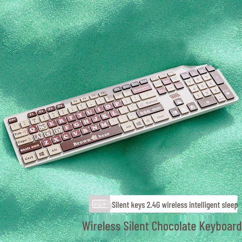 Wireless Esports Gaming Keyboard and Mouse Set - Silent for Desktop, Laptop, or Office Use