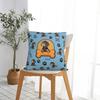 Dachshund Paws Square Pillow Case Dogs Animal Cushion Covers Vintage Polyester Decorative Pillowcase for Home 45x45cm