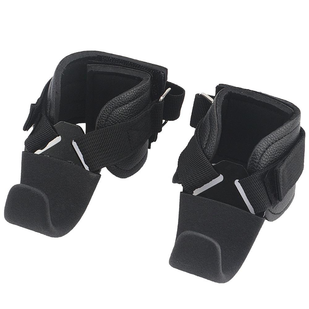 1 Pair Pull-up Hook Type Lifting Straps Non-Slip Deadlift Weight Lifting Grip Hook Adjustable Soft Auxiliary Power Wrist Guard