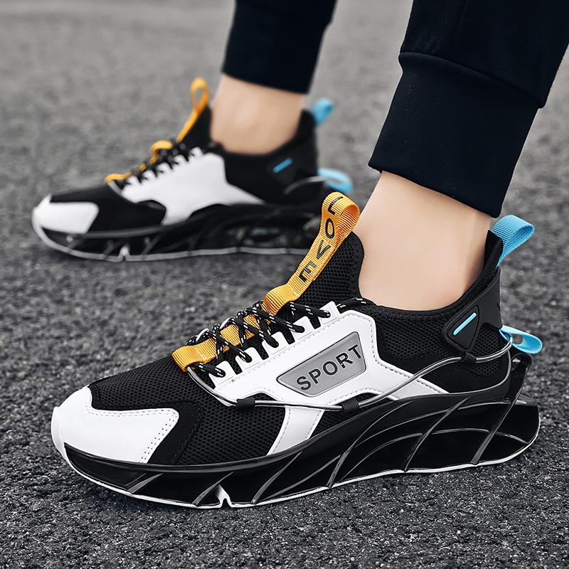 Breathable Men Sneakers Lightweight Casual Lace Up Training Race Running Walking Sport Shoes Comfortable Footwear for Male