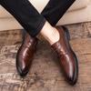 Leather Business Classic Pointed Toe Formal Dress Men Shoes Office Wedding Mens Casual Oxford Shhoes