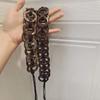 Jeans Decor Coconut Shell Woven Belt Adjustable Retro Tassel Waist Chain  Pants