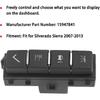 KIMISS Driver Information Center Switch 15947841, Push Button, Manual, Black, Fit for 2007-2013