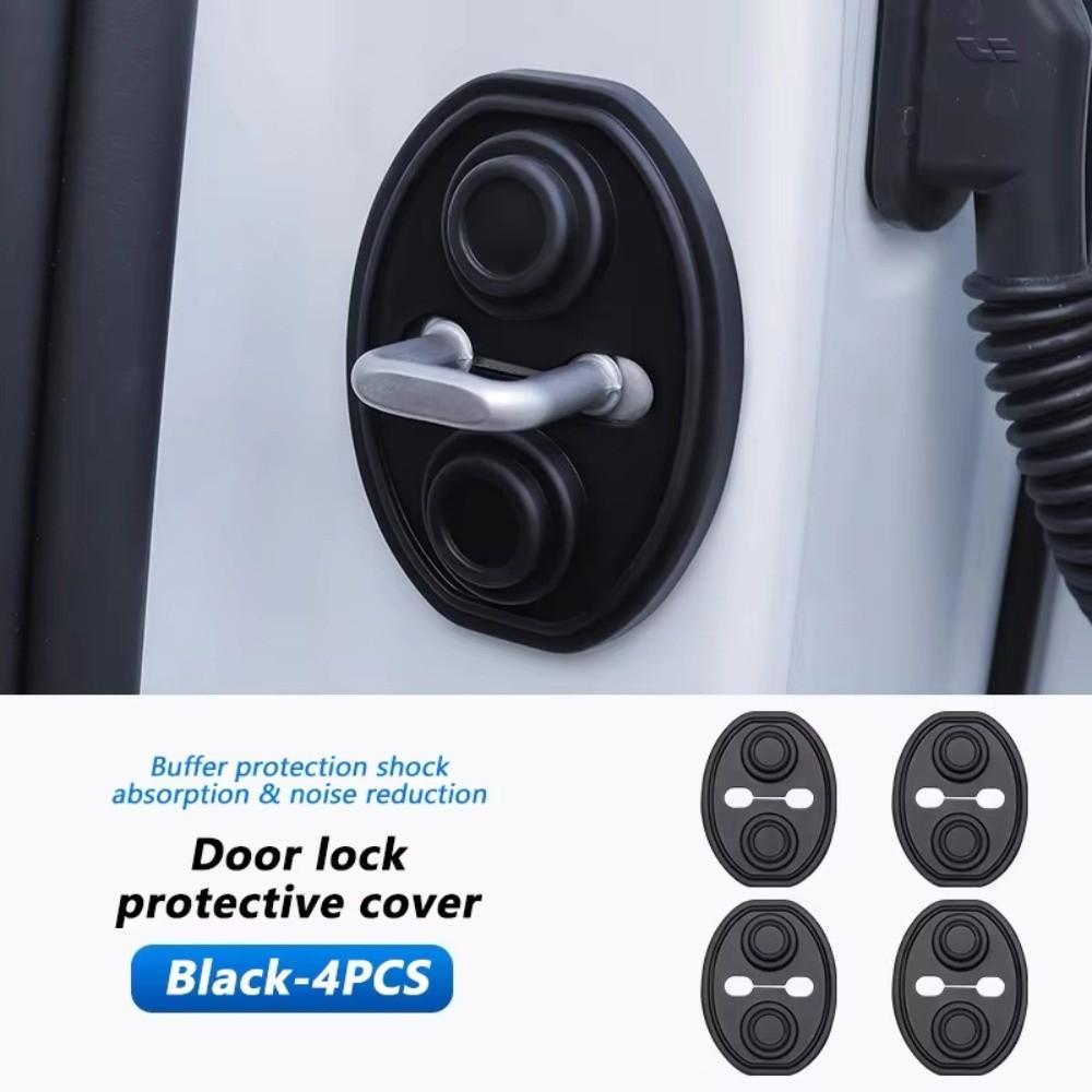 4Pcs Set Scratch-resistance Car Door Lock Buckle Protector Car Door Protection