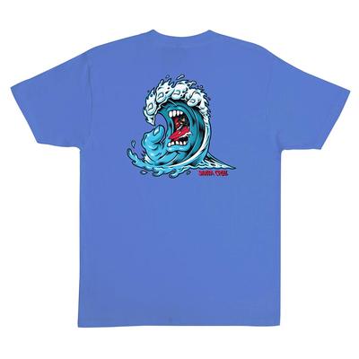 Santa Cruz Skateboards Shirt Schreiende Welle Ultramarin