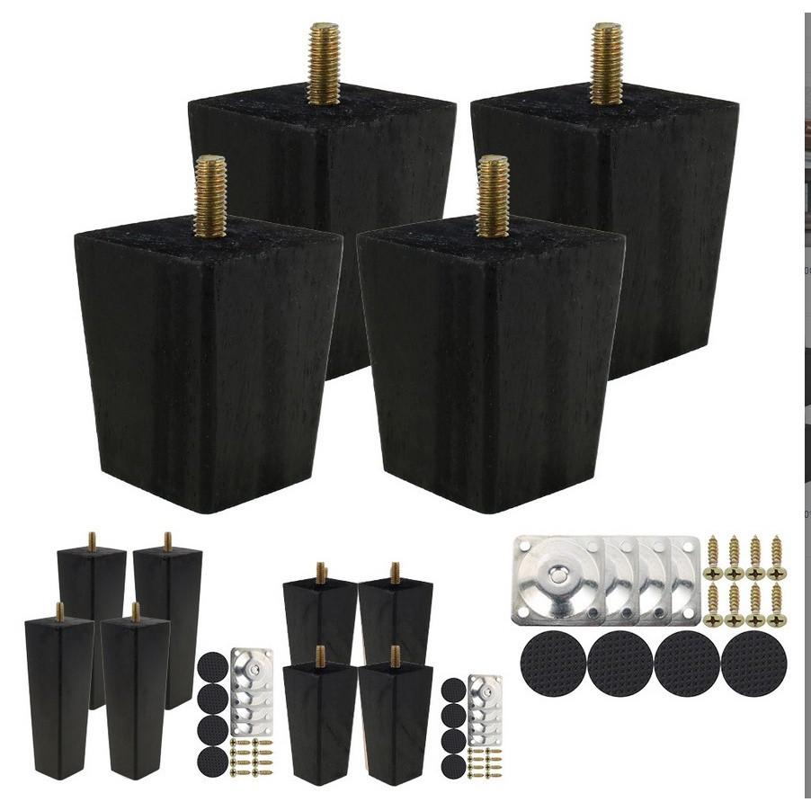 Holz Sofa Möbelbeine 4 STK Massivholz Verjüngte Ersatz Möbel Füße Couch Schrank Füße Zubehör Set