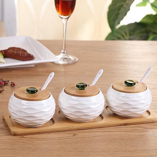 

Керамическая банка для приправ, набор из 3 предметов, товары для кухни, контейнер для специй, банка для специй, бутылка для приправ, солонка, коробка для приправ