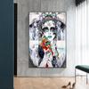 Abstract Colorful Girls Canvas Art Posters and Prints Modern Art  Graffiti Pop Art Paintings Pictures for Living Room Decor No Frame