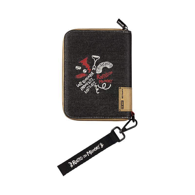 New POP MART HIRONO Cotton Passport Holder Unisex Black PPMT-2504-0123