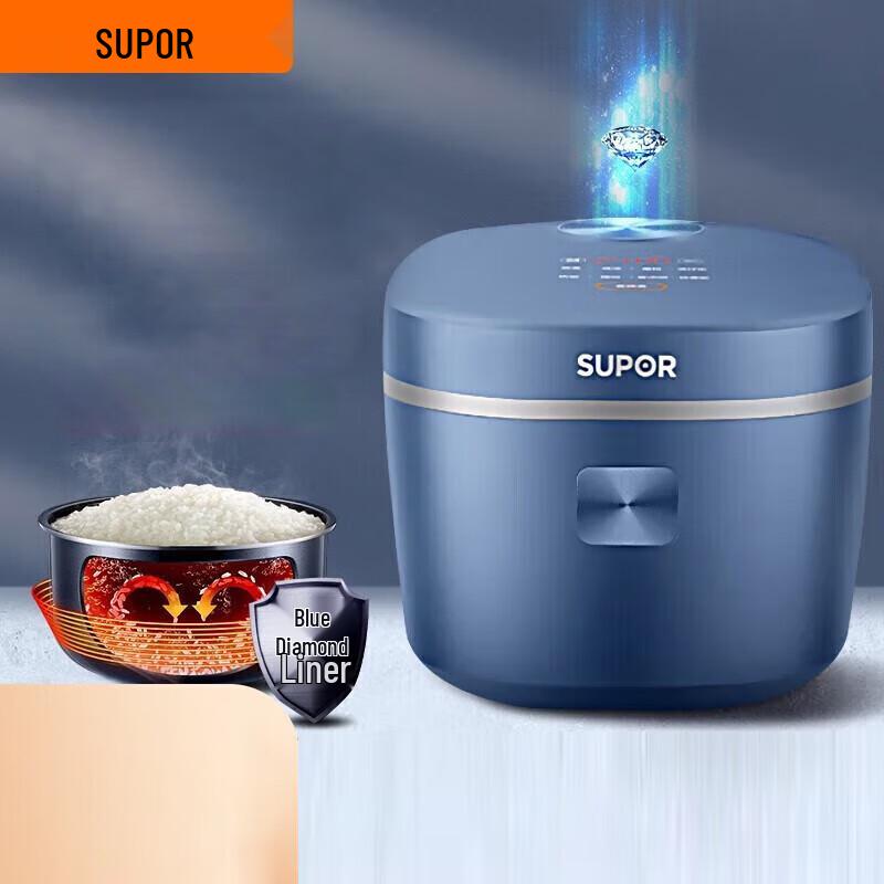 SUPOR 5L Multi-function Blue Diamond Rice Cooker CN plug (adapter included)