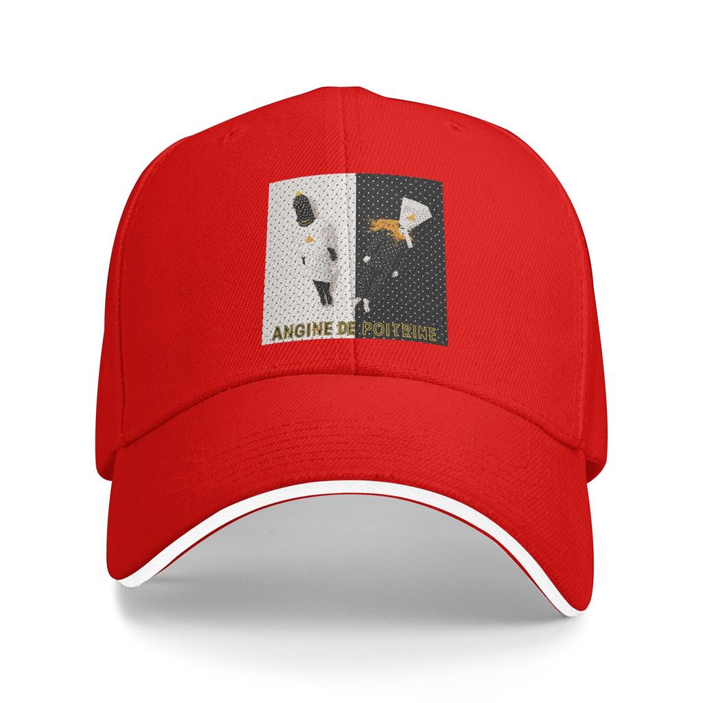 Angine De Poitrine Band Baseball Caps Hip Hop Sandwich Hats Unisex Breathable Sun Cap Workouts