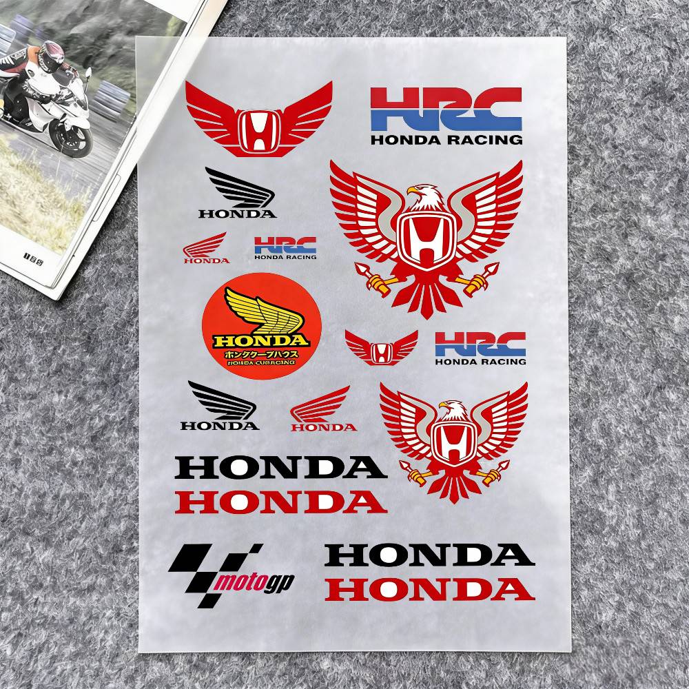 For Honda Motorcycle Reflective MG48 Stickers Waterproof Decals For Helmet Scooter Fuel Tank Toolbox Racing