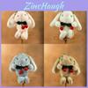 Plush Bunny Keychain Cartoon Stuffed Animal Toy For Students Backpack Decor
