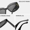 New Diamond-encrusted Irregular Sunglasses Fashion Retro High Sense Cool Fashion Sunglasses.
