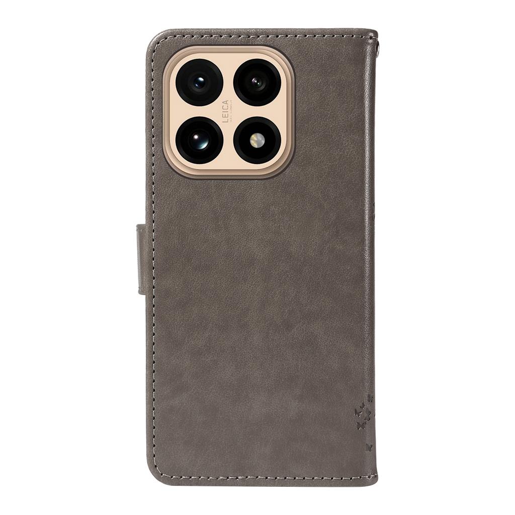 For Xiaomi 15T Phone Case with Stand Cat Tree Pattern Leather Wallet Mobile Cover