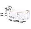 VIEAURA Tissue Case, Marble Pattern PU Leather, Stylish Interior Item