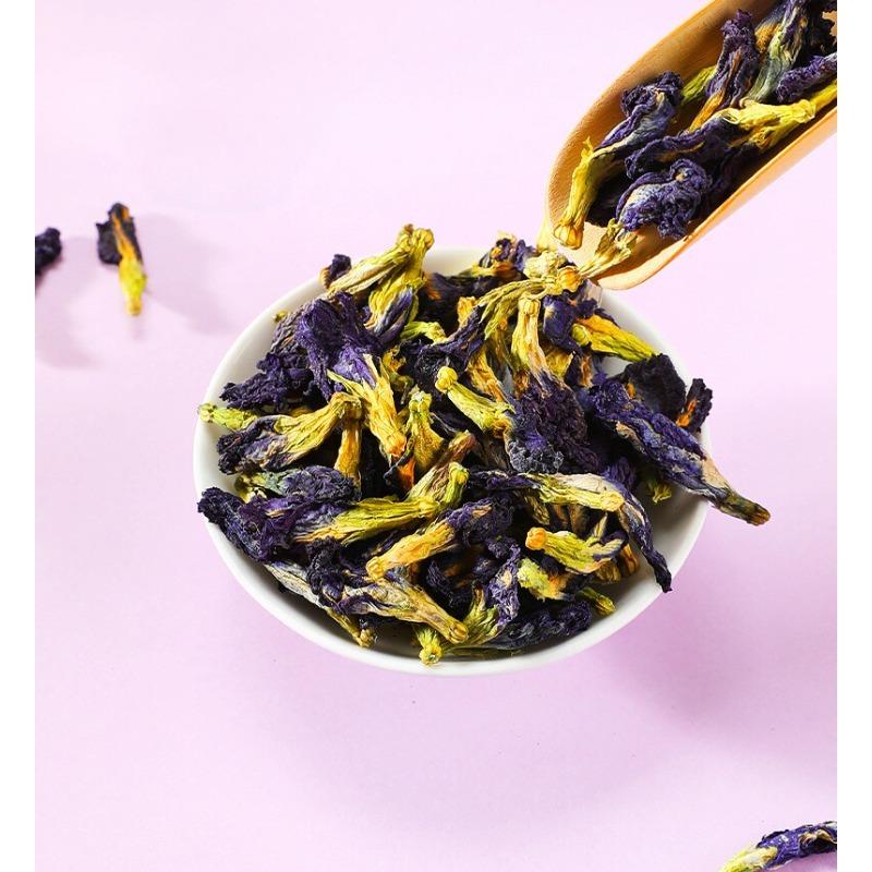 Qilixiang Blue Butterfly Pea Flower Tea 30g Jar - Vibrant Herbal Brew