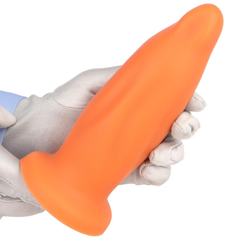 Liquid Silicone Super Large Super Thick Soft Anal Expansion Training Device with Irregular Anal Plug and Large Penis