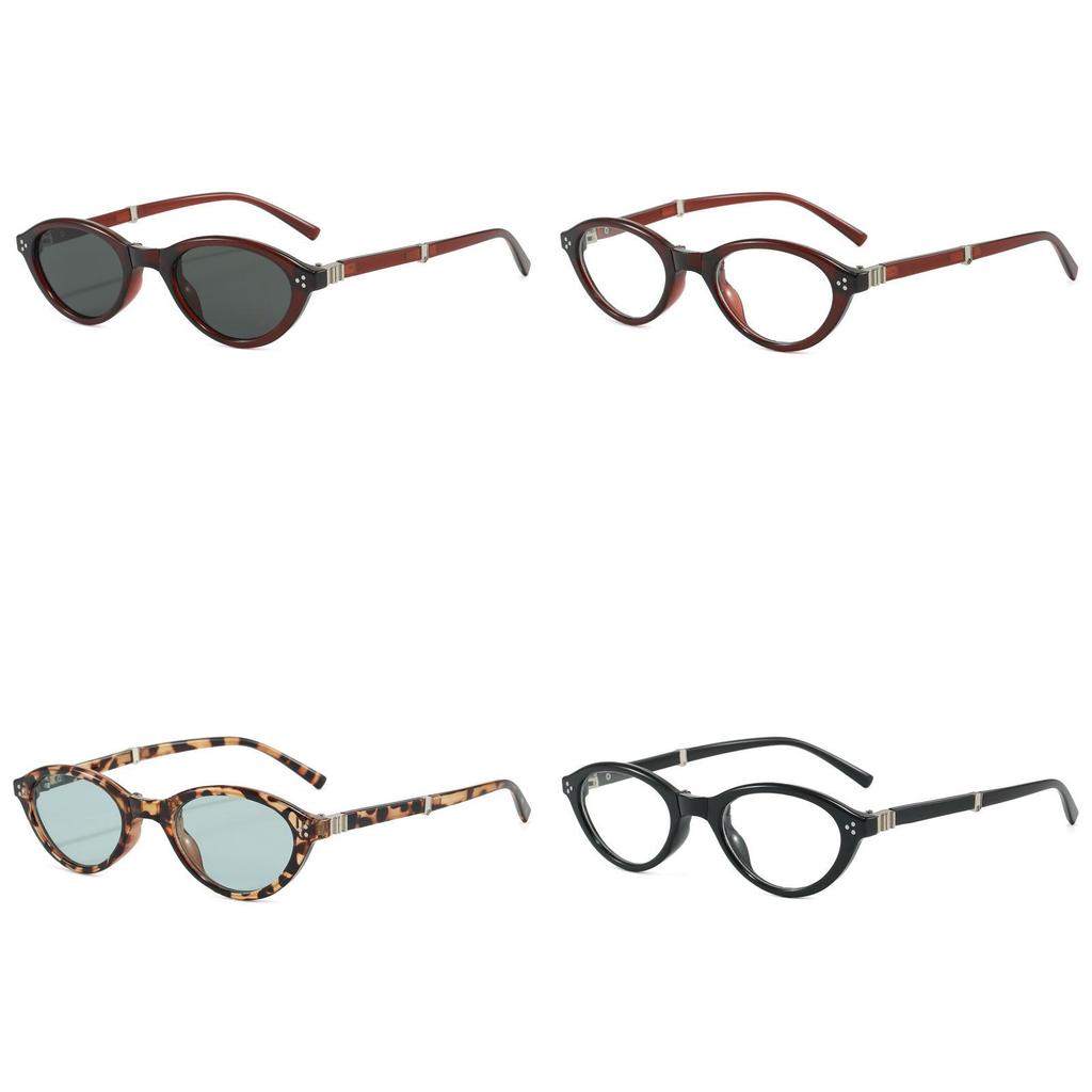 Trendy Cat Eye Glasses With Pc Lenses For Sun Protection And Fashion Accessory