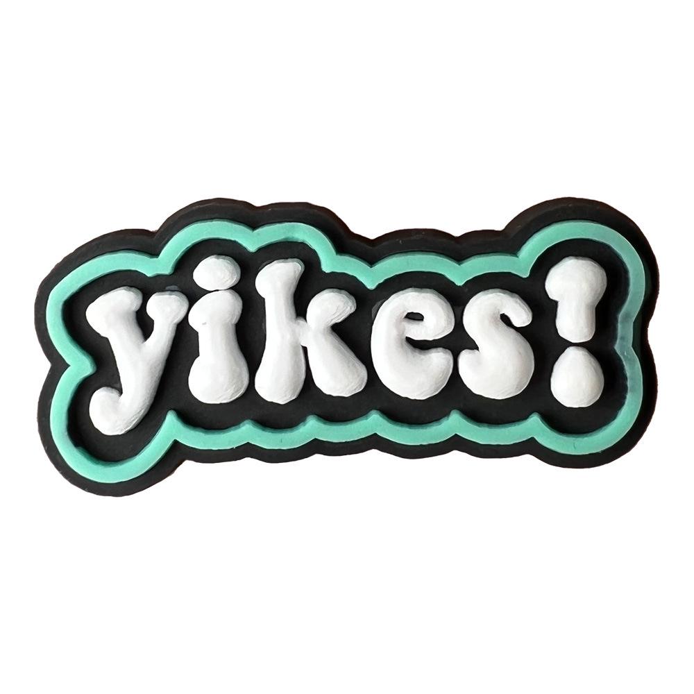 Letter Phrase Series Cartoon Clog Shoe Decorations: Cute PVC Flowers & Buckles