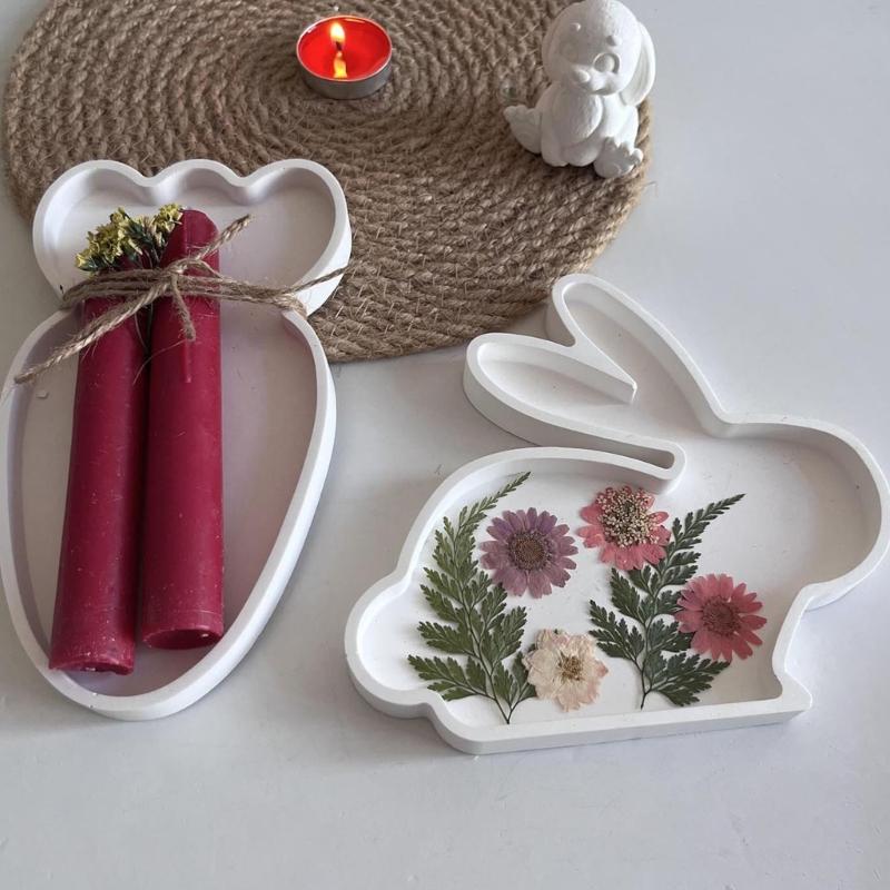 Food Grade Silicone Baking Mould With Rabbits Carrot Designs For Resin Craft Party Decorations