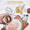 6Pcs  Stainless Steel Measuring Spoons Set Precise Measurement for Sugar Coffee Spice Baking Kitchen Tools Accessories